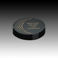 Genuine Black Marble Round Paperweight